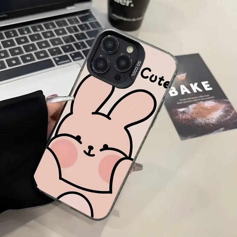 حافظة هاتف على شكل حيوانات كرتونية حافظة هاتف ملونة لهاتف آيفون 17 16 15 14 13 12 11 Pro Max Plus