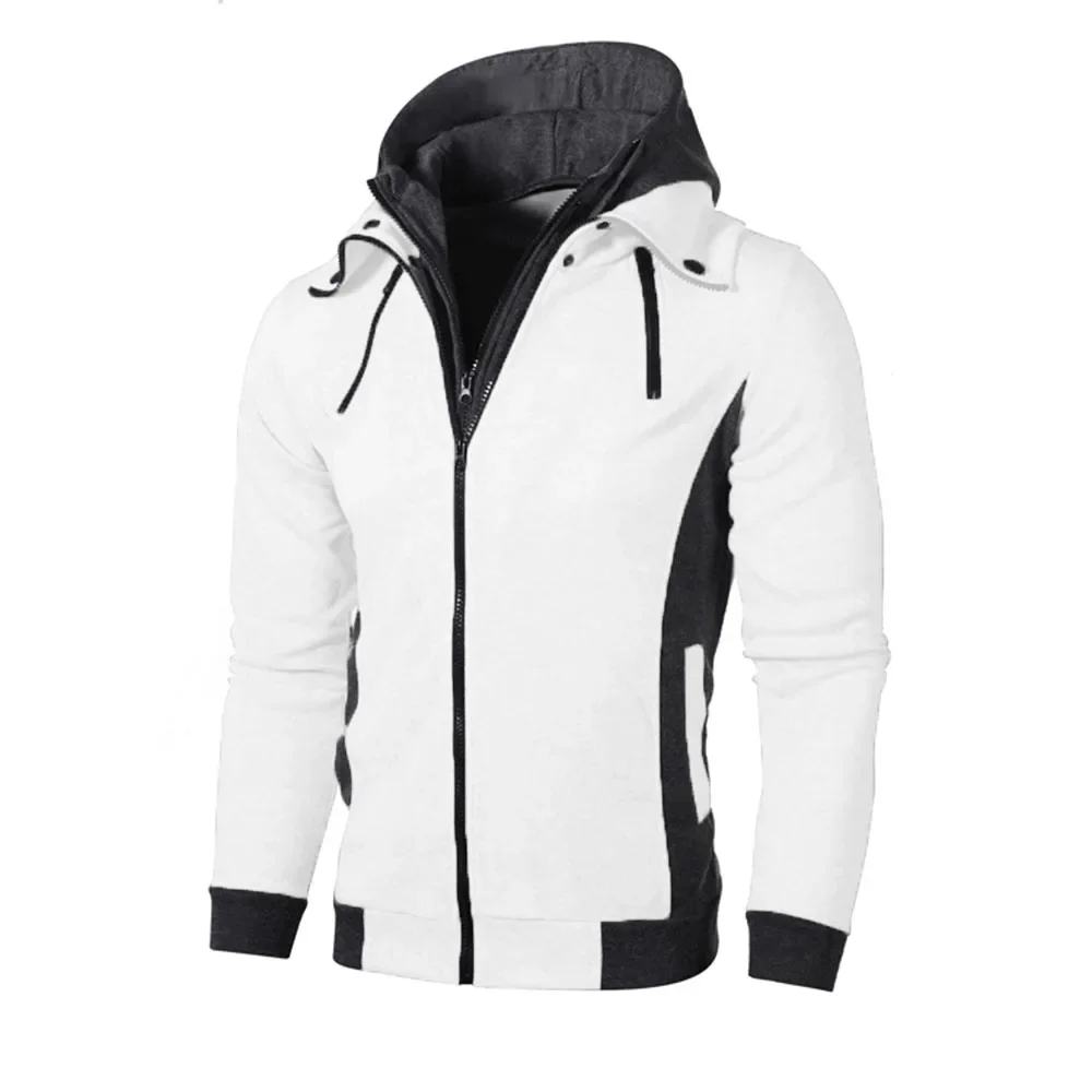 Zip Up Herren Hoodies Herbst Winter verdicken Fleece männlich schwere Kapuzenjacke warme Mäntel Outdoor-Jacken für Männer – Detail 7