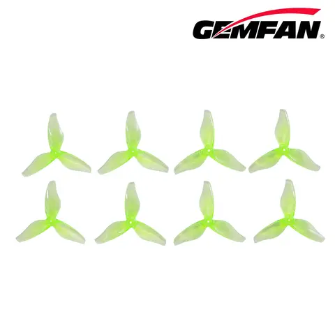 4Pairs(CW+CCW) GEMFAN Hurricane 2023S 2x2.3 2 Inch 3-Blade Propeller 3 Holes for 1105-1108 Motor RC Drone FPV Racing Toothpick