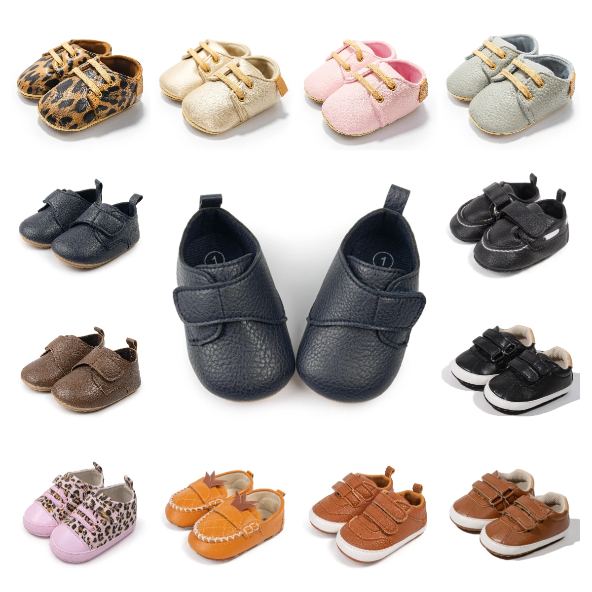 

Spring Autumn New Baby Casual Sneaker Leopard Print Comfortable Anti-slip Flat Sole First Walkers Fashion Versatile Sports Style