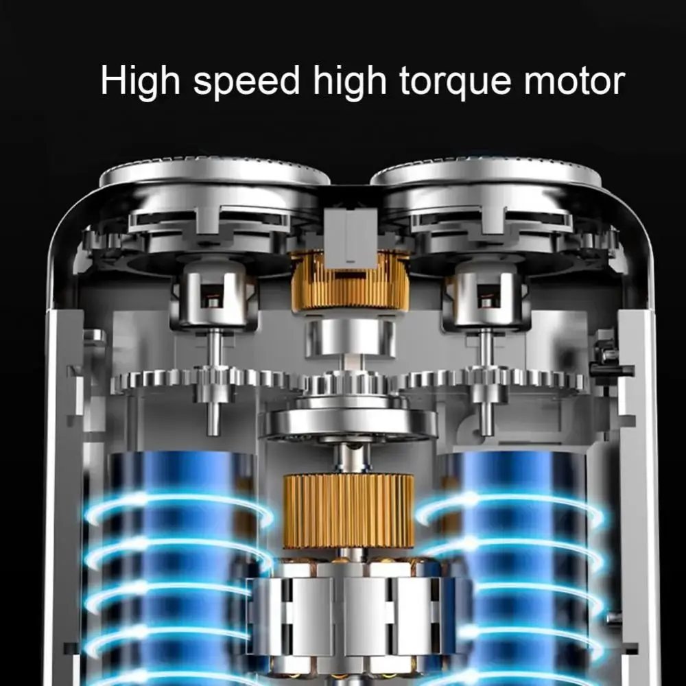 

Мини-мужская электробритва, магнитный триммер для бороды с двойной головкой, удобное бритье для влажной и сухой уборки, портативная роторная бритва для бойфренда