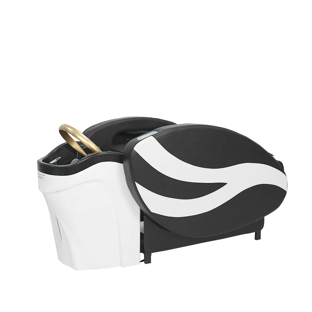 Japanese Luxury Head Spa Bed With Ceramic Basin Electric Water Tank Hair Shampoo Washing Table For Bathroom Or Hotel Use