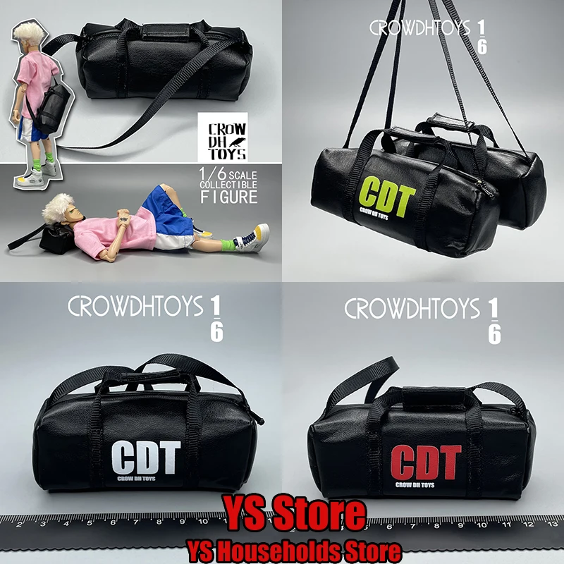 

3 Styles 1/6 Action Figure Scene Accessories Man Soldier Big Backpack PU Crossbody Commute Bag Accessory for 12" Action Figure