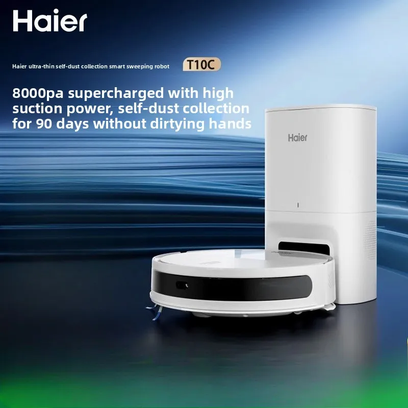 

Haier T10C умный робот вакуумная швабра комбинированная автоматическая пустая мусорная корзина сильное всасывание для дома