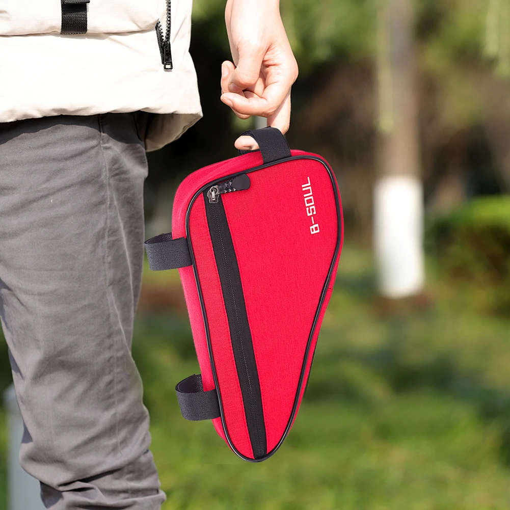 

Треугольная сумка на передней раме горного велосипеда, полиэстеровая корзина, верхняя трубчатая сумка для дорожного велосипеда, сумки для хранения, аксессуары для велоспорта