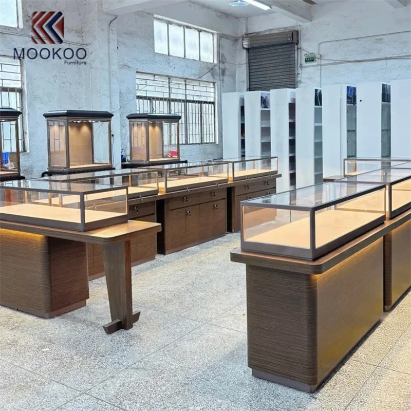 custom.Glass Jewelry Display Tower Showcase Jewelry Furniture With Storage