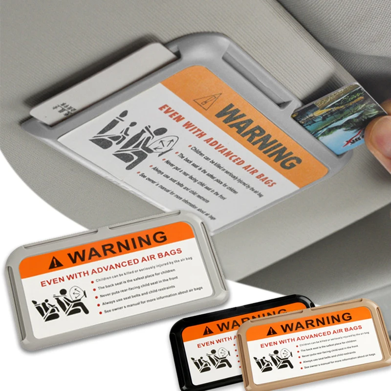 רכב ויזור כרטיס קליפים \ סירטוני מארגן חניה זמני מחזיק כרטיס דבק אוניברסלי הר אחסון פנימי