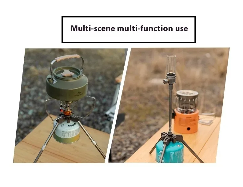 MOUNTAINHIKER Dreibeinhalterung Camping Multifunktions-Kocher-Verlängerungshalterung, Multifunktionaler tragbarer Outdoor-Kocherkopf – Detail 8