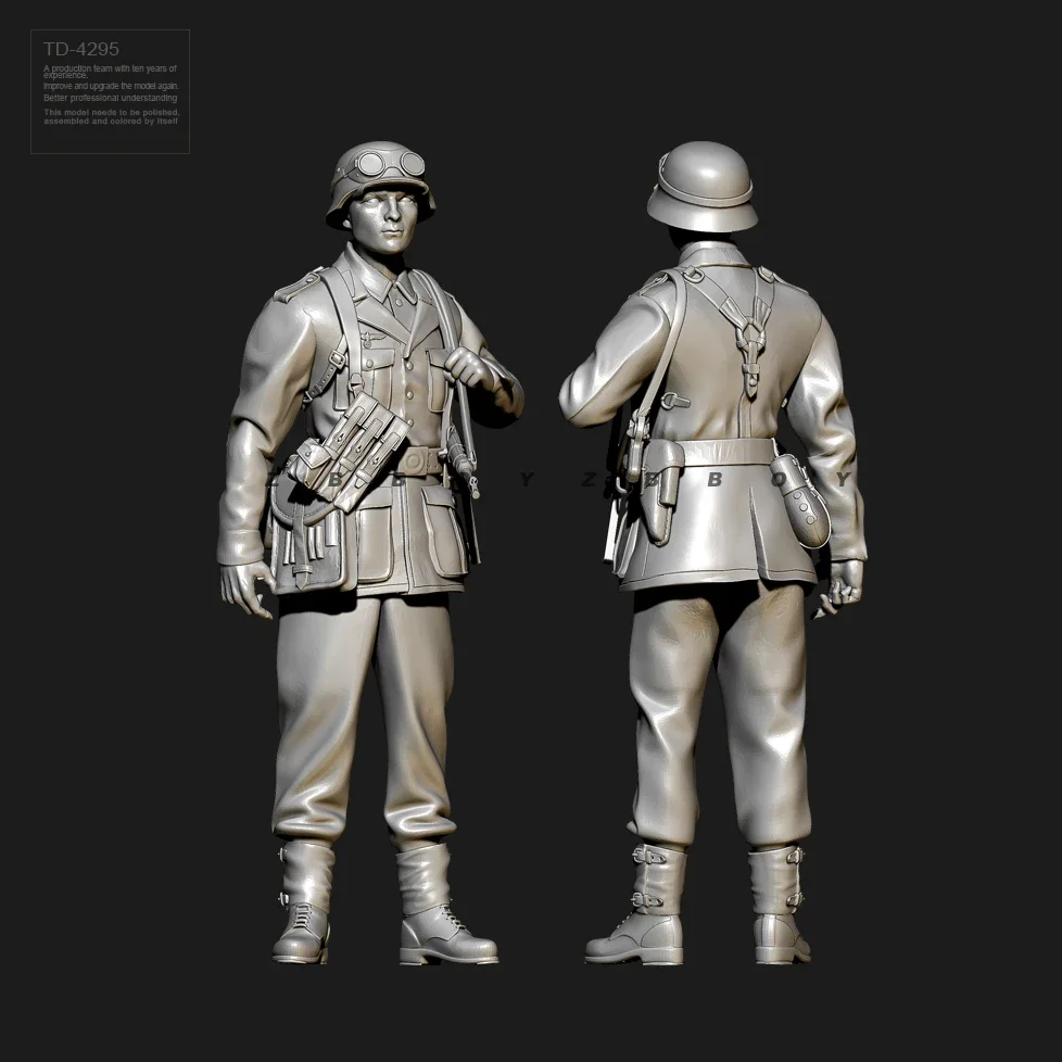 1/35 50 mm Resin Soldier Modellbausatzfigur farblos und selbst zusammengebaut TD-4295