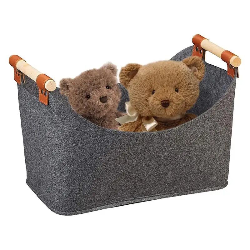 עצי הסקה סל הרגיש עץ מחזיקי יומן עצי הסקה תיק רך עצי הסקה Carrier יומן Tote תיק עם מחוזק ידית נייד הרגיש