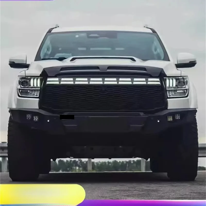 

Car refit Front Bumper Grill Mask Radiator Grille with light for Tank 500