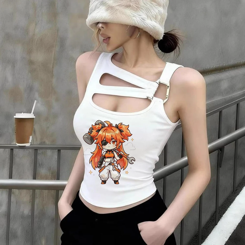 Zenless Zone Zero cropped top ladies manga emo 2000s shirt party cutecore anime