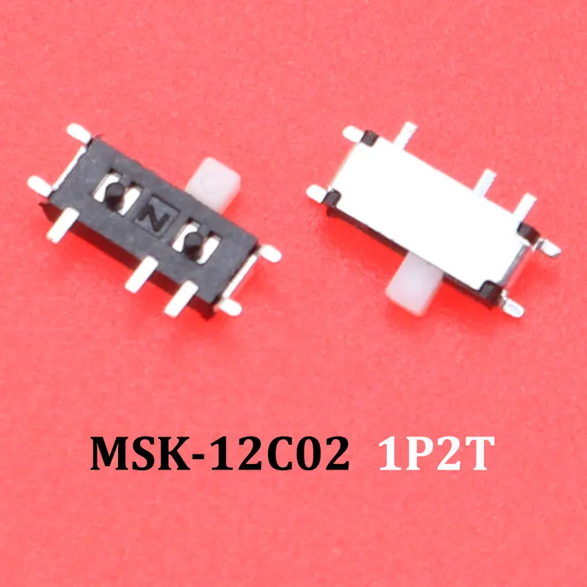 10x Slide Switch Micro-Power Toggle Switch Single and Double-row Direct-inserted Horizontal Sliding 2/3 Gear 1P2T 2P2T 1T3P 2P4T