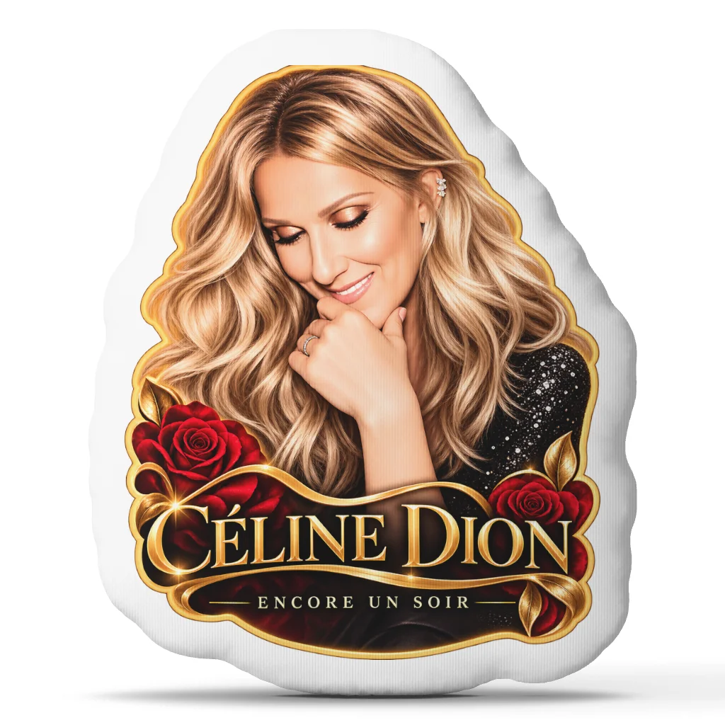 Celine Dion Vintage (1) Shaped Pillow Cushion Irregular Stuffed Throw Pillow for Sofa Home Decoration Gift