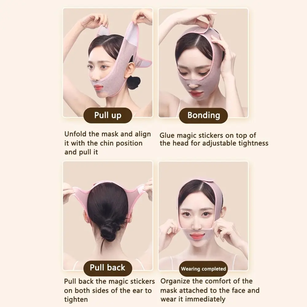 جودة الجمال مزدوجة الذقن المخفض الوجه النحت قناع النوم الوجه رفع حزام الخامس خط تشكيل أقنعة الوجه حزام التخسيس الوجه