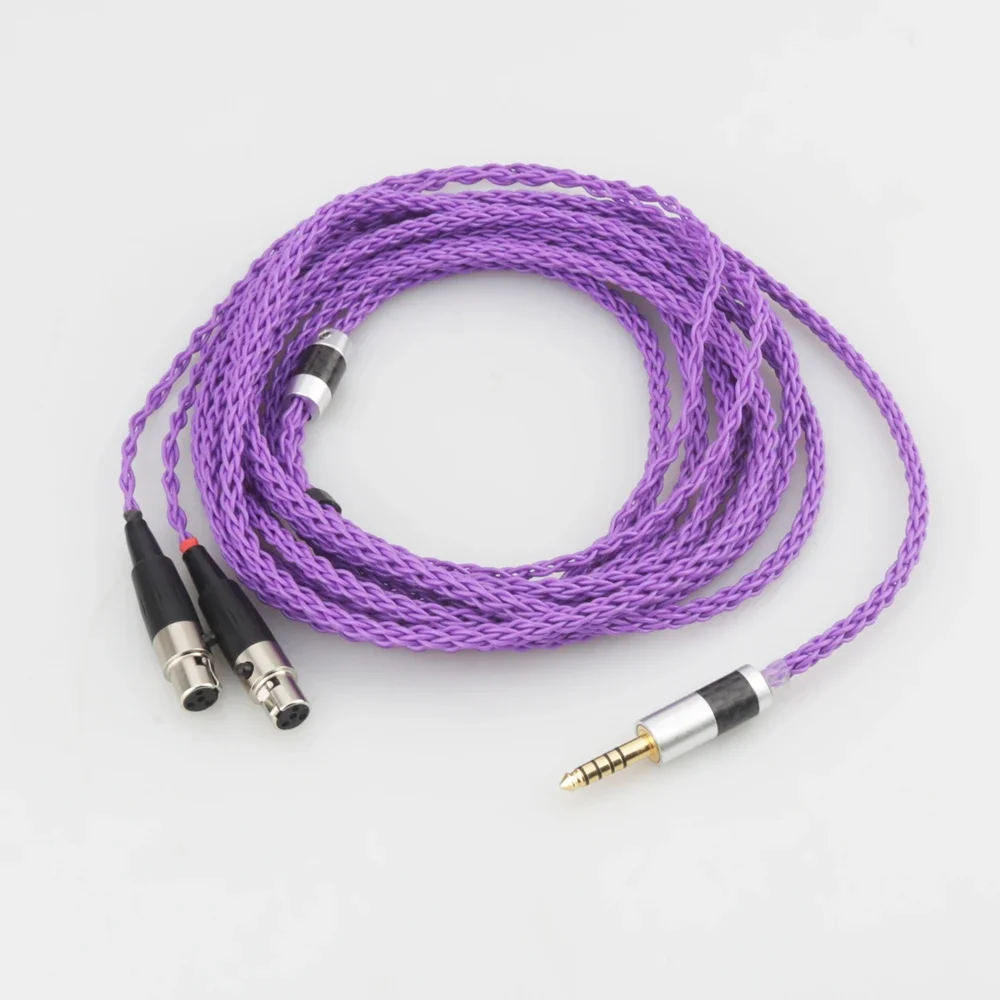 

HIFI 2.5/3.5/4.4mm/XLR Balanced Earphone Headphone Upgrade Cable Silver Plated for Audeze LCD-3 LCD3 LCD-2 LCD2 LCD-4