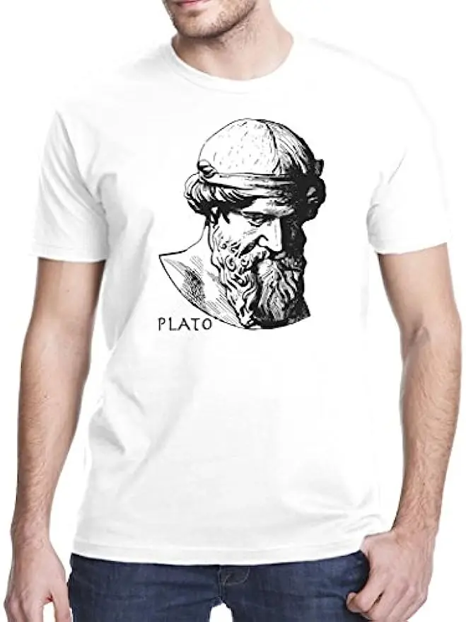 Одежда Gbond, философ плато, Древняя Греция, мудрость, футболка, математическая футболка