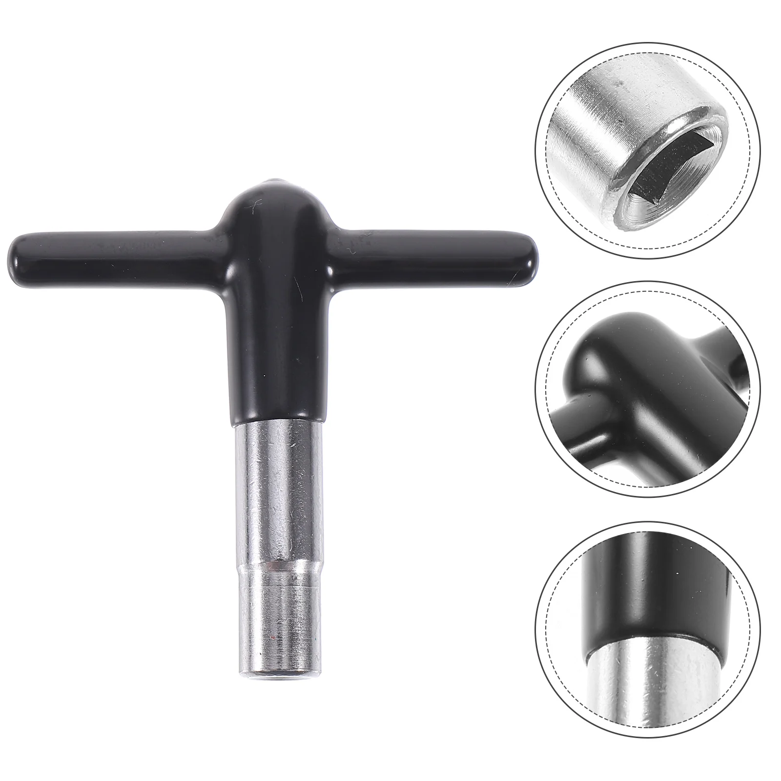 

T Shape Drum Key Wrench Tool Red Silicone Protected Lightweight Drum Accessories Beginner Drummer