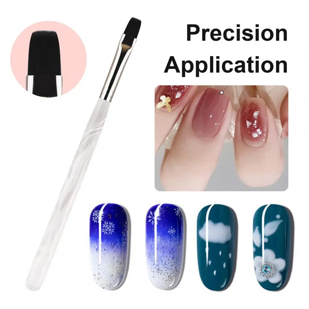 Pennello applicatore per colla per unghie Set di strumenti professionali per Nail Art per l'estensione della polvere acrilica 3d Carving Light per fai da te per unghie