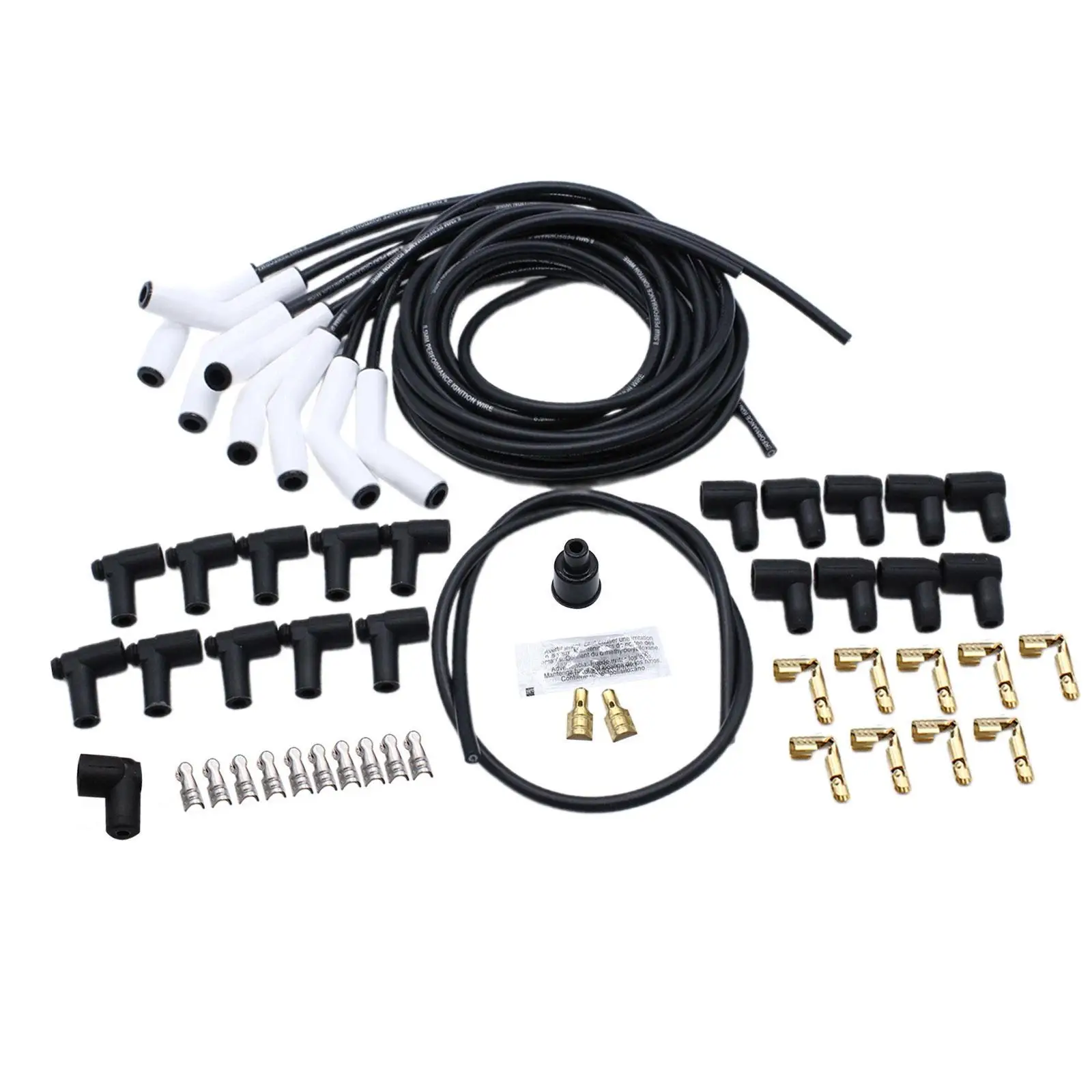 

Generic Spark Plug Wire Set Easy to Install 9002C Professional High Temperature Resistant High Performance Directly Replace