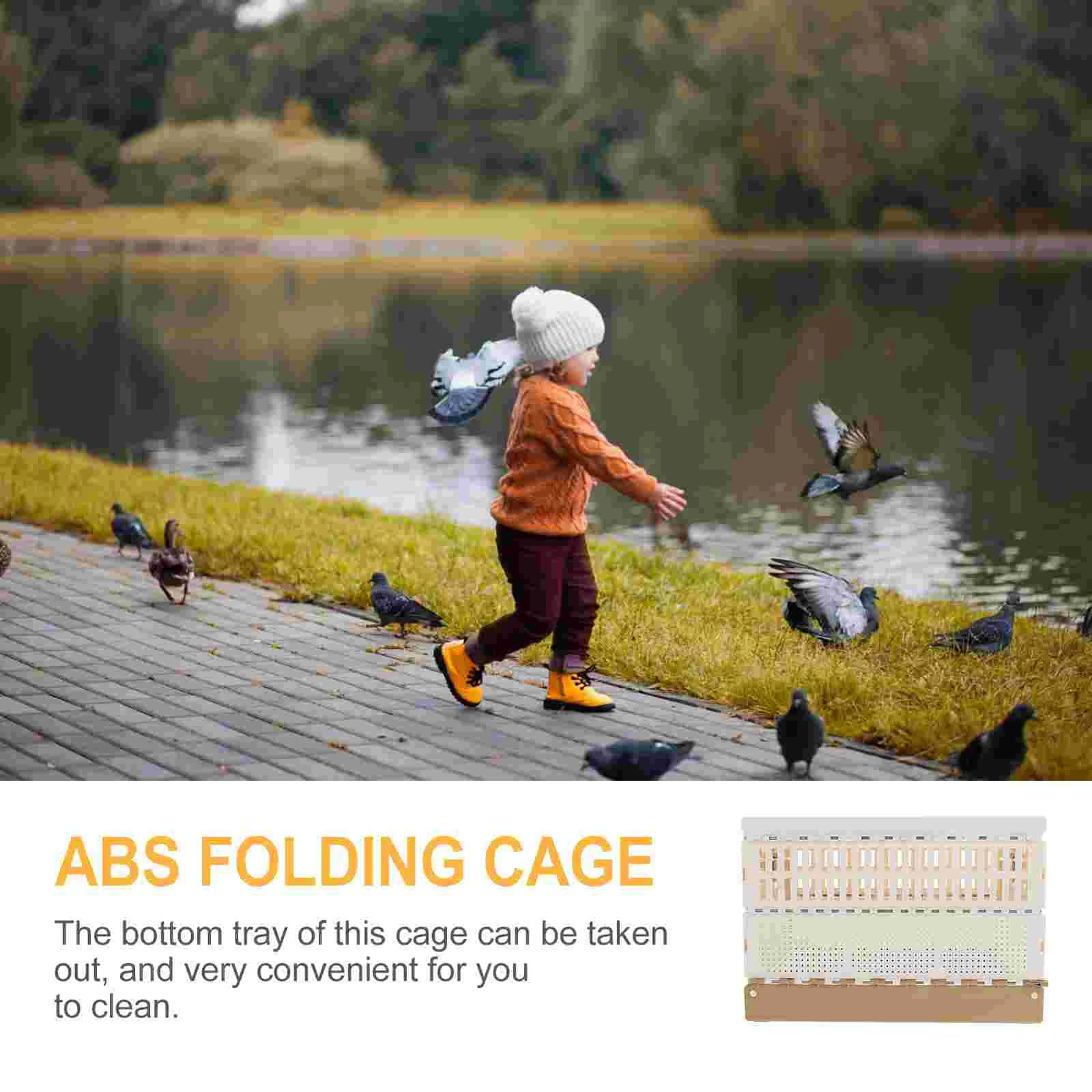 English title: Rabbit Cage Birds Cage Plastic Pigeon Cage Portable Foldable Transportation Poultry Cage Bird Hunting Cage Pigeon