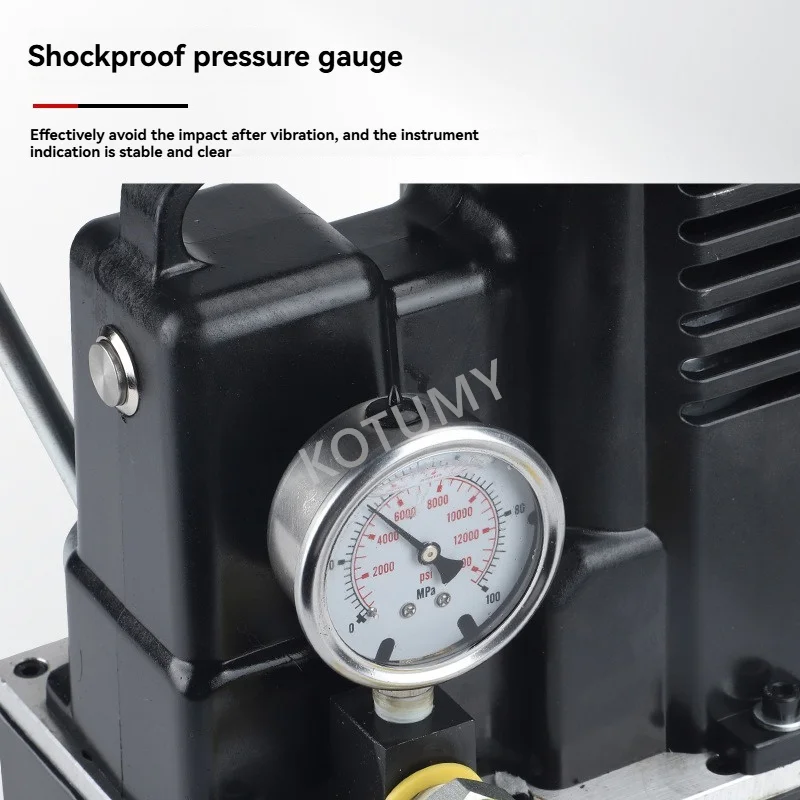 Pompa idraulica ricaricabile Pompa olio elettrica ad altissima pressione Stazione olio idraulico con batterie GYB-63D