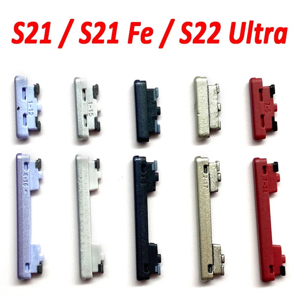 NEW Side Power Key +Volume Button For Samsung S21 / S21 Fe / S22 Ultra Volume Power Button Side Key Parts