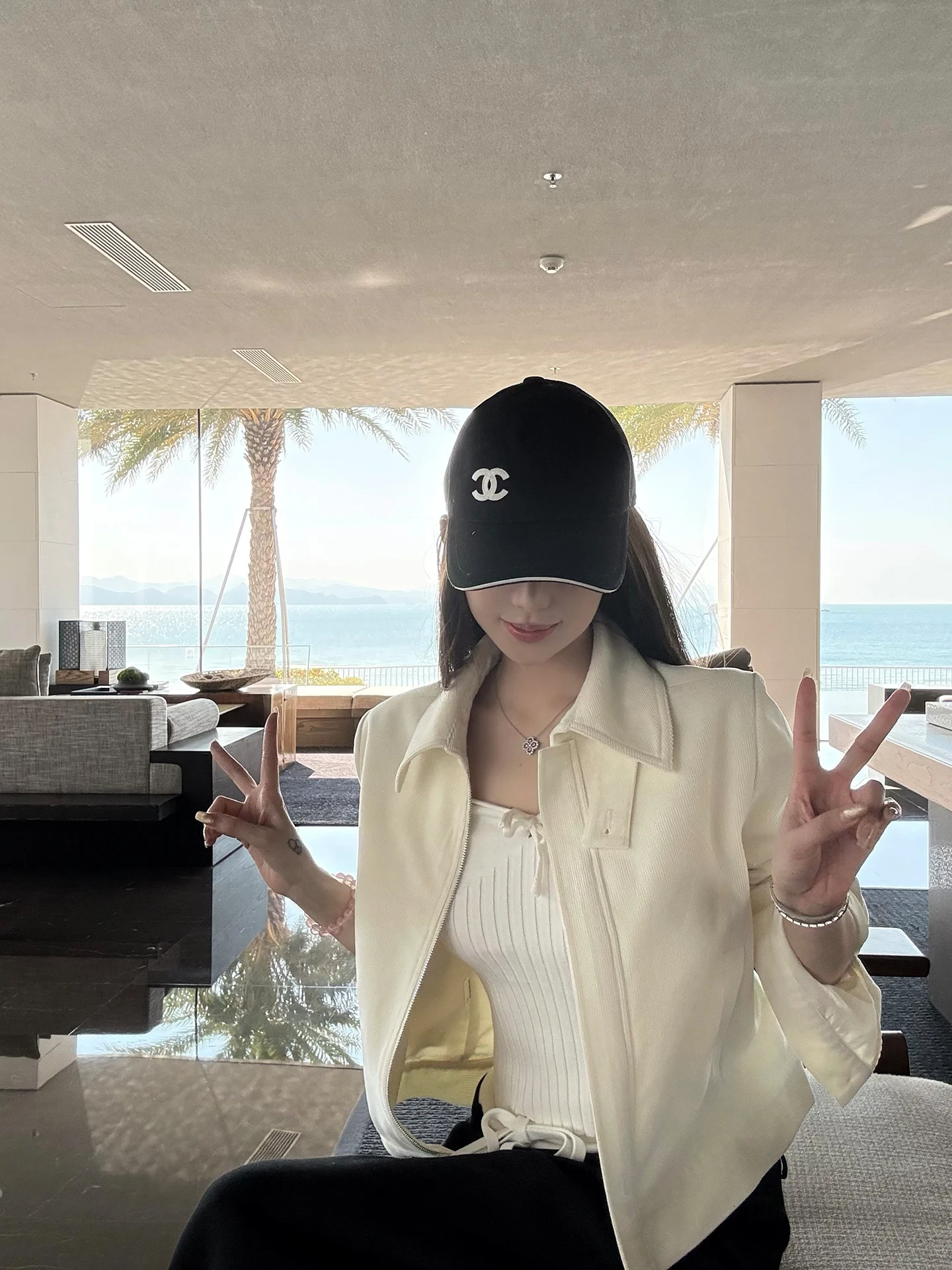 

Женская весенняя вельветовая куртка Sister Titi Paris Letter ort Jaet, белая, винтажная, свободного кроя, с эффектом похудения, на молнии, повседневная