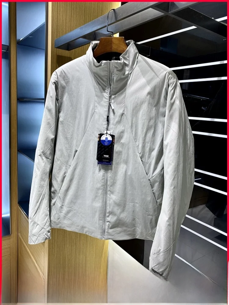 

Outdoor Men's Cotton Jaet Lightweight Windproof Warm Stand Collar Faionable New Winter Busin Series Cleanfit Sle