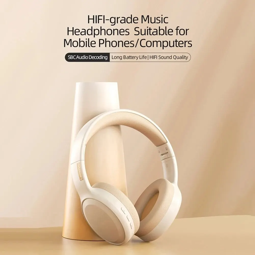 Lenovo TH30 Wireless Headphones Bluetooth 5.3 Earphones Foldable Gaming Headset Sport Headphone with Mic Music Earbuds Original image 4