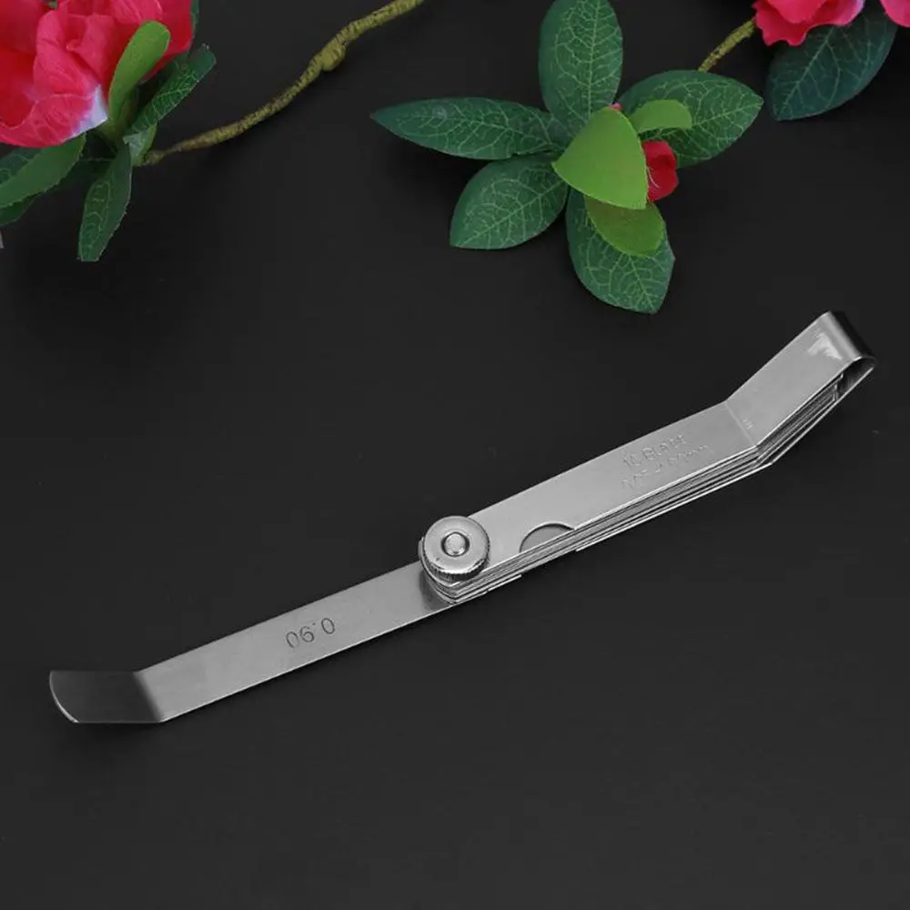 

For Spark Plug ​Gap 16 Blades Valve Offset 100mm Feeler Gauge Gauge Metric