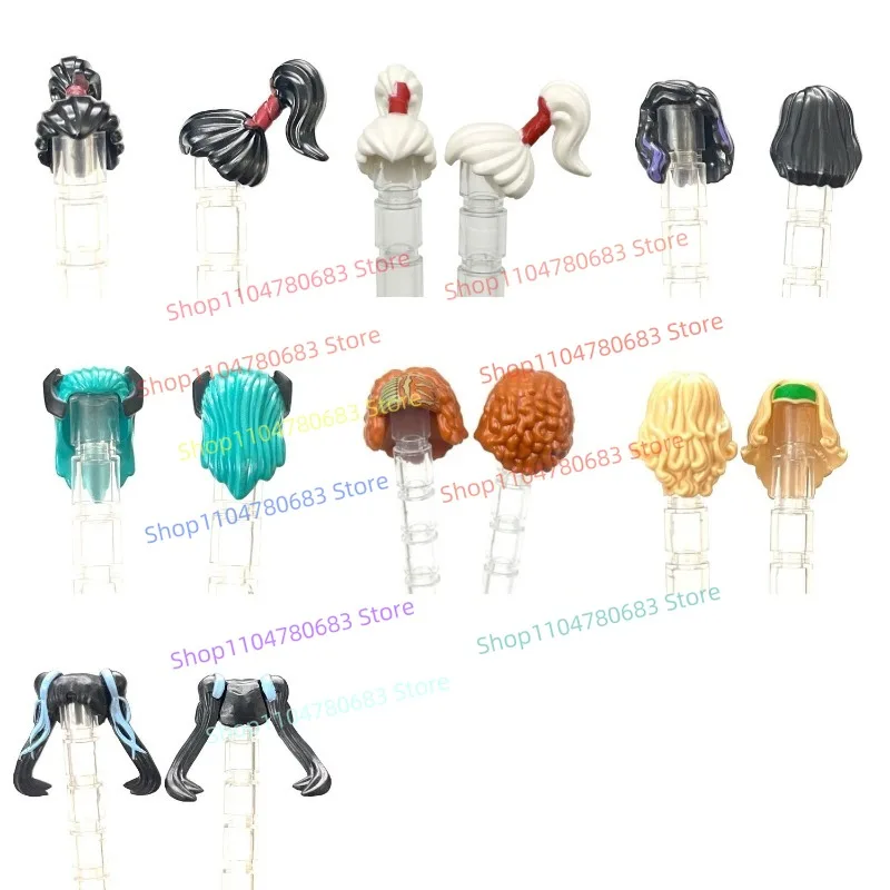 

MOC New Building Blocks Doll Mini Doll High Ponytail Double-headed Decorative Toys Gift Ornaments Collection