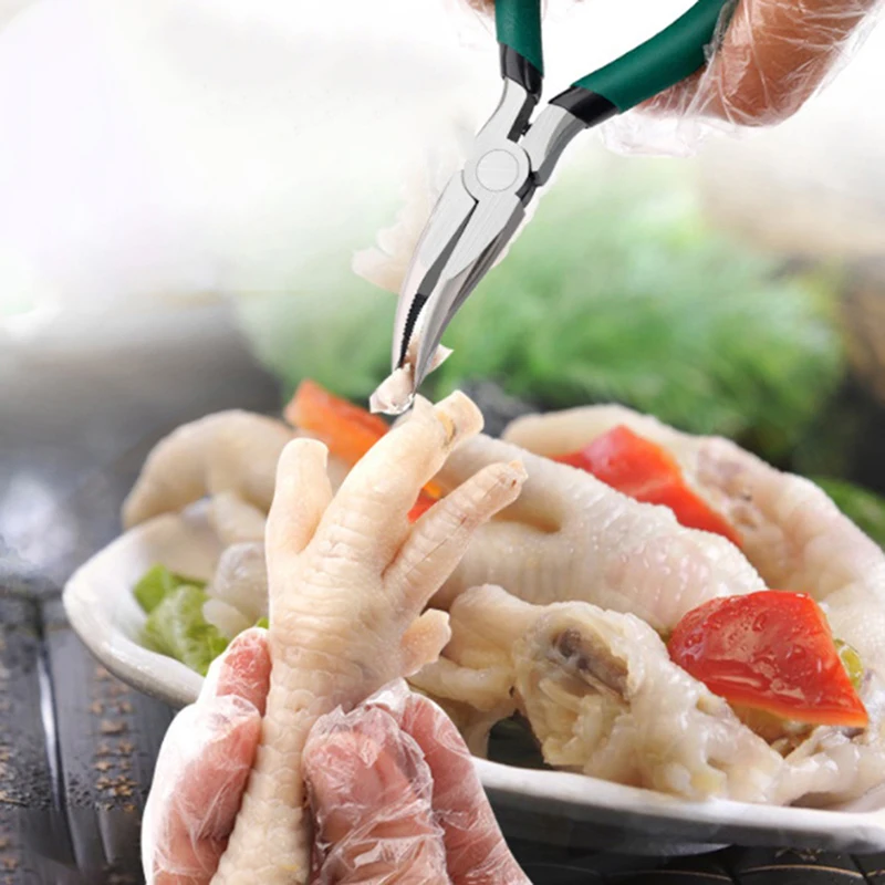 1x Chicken Feet Boneless Pliers Bone Shaving Scissors Clip Boneless Chicken Duck Goose Claw Boning Knife Bone Needle Nose Pliers