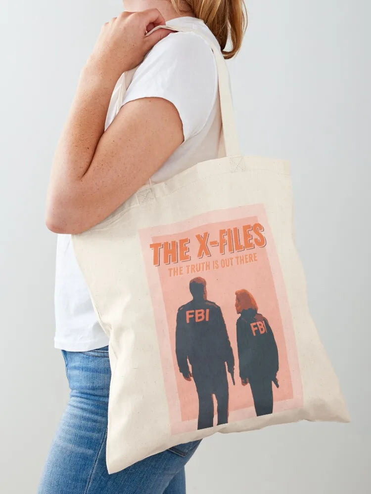 

Mulder and Scully X-FILES Vintage Inspired Retro Poster Tote Bag tote bag canvas bag luxury women handbag