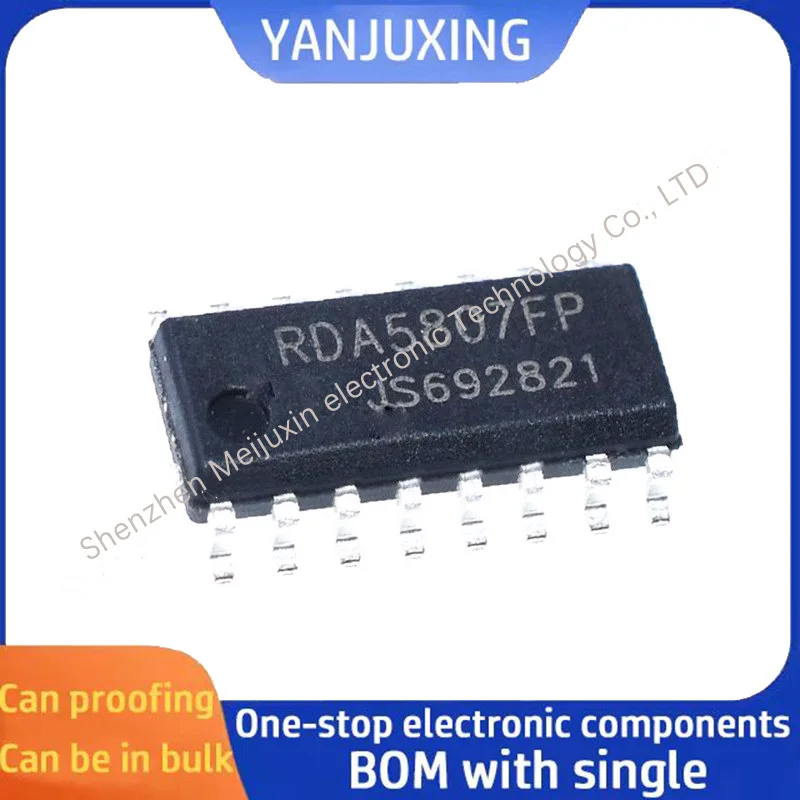 5 Buah/Lot Chip Radio Stereo RDA5807FP RDA5807 SOP16 Tersedia