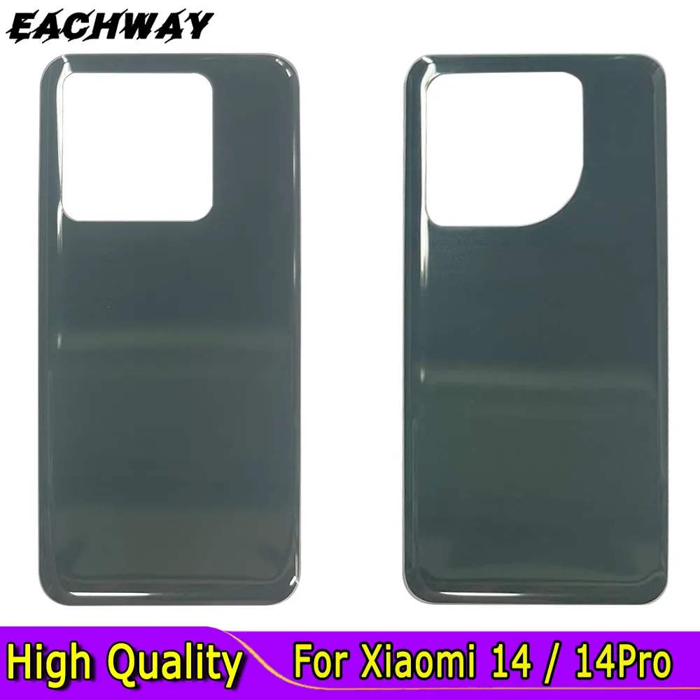 Glass For Xiaomi 14 Back Battery Cover Rear Door Housing Case For Xiaomi 14 Pro Back Cover Replacement With Adhesive