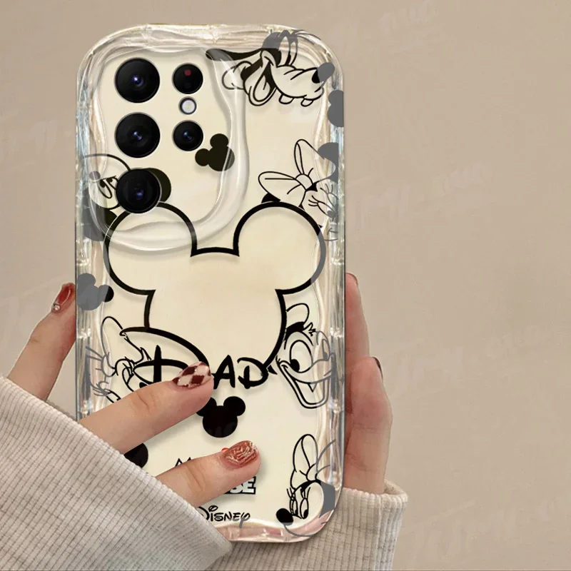 Disney Mickey Minnie Mouse Clear Case For Samsung Galaxy A54 A34 A24 A14 A13 A53 A33 A73 A23 A52 A52S A32 A22 A12 A51 A71 Cover