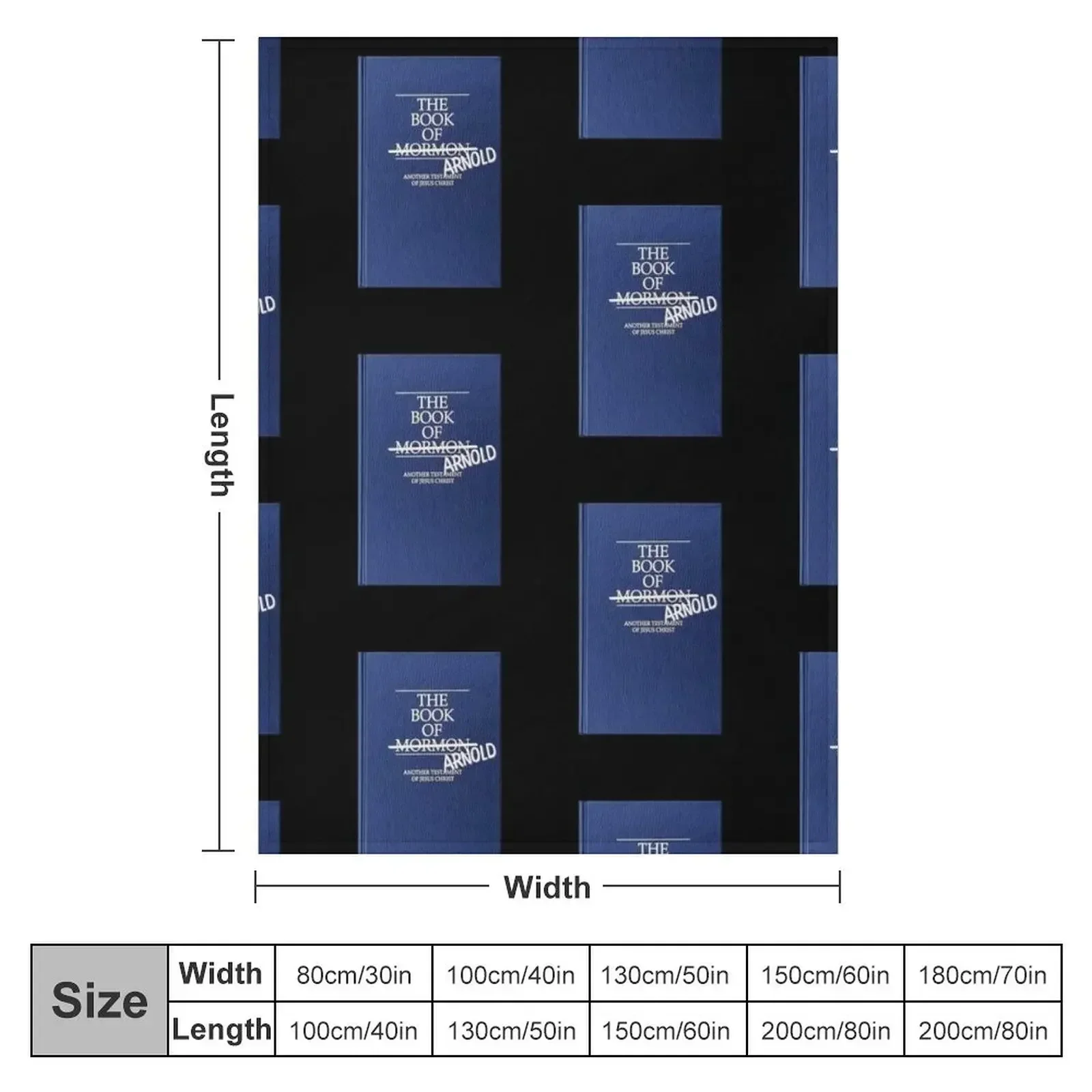 The Book Of Mormon Arnold Funny Musical Throw Blanket Loose Multi-Purpose Blankets