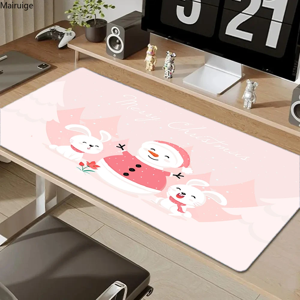 Christmas Cartoon Pattern Table Mats HD Print Rubber Mousepad  Extended Mouse pad Computer Anti-wrinkle anti-slip Carpet