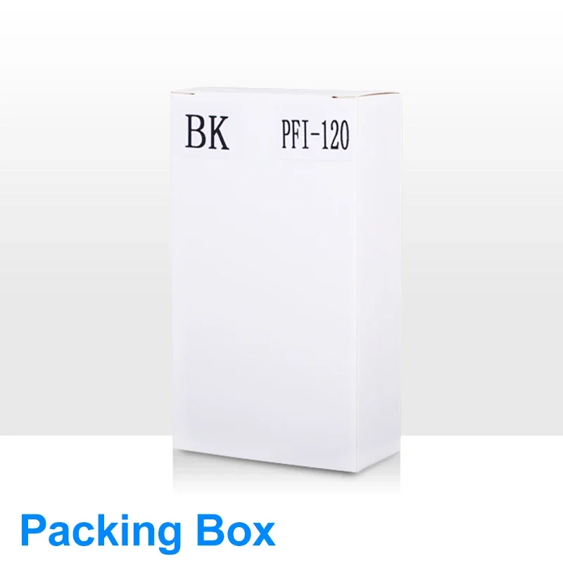 PFI-120 PFI120 Refillable Ink Cartridge With Permanent Chips For Canon TM-200 TM200 TM-205 TM-300 TM-305 TM300 130ML 5Colors/Set