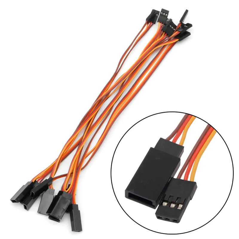 10 Stück 150/200/300/500mm Servo verlängerung kabel für RC Futaba JR Stecker zu Buchse 30cm Jul27 _ 32
