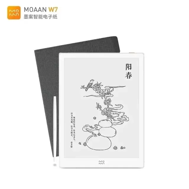 New product  Moaan W7 e-book 10.3 Inch E-ink 300PPI screen tablet ebook ereader Android 8.1 e-lnk smartphone notepad Stylus