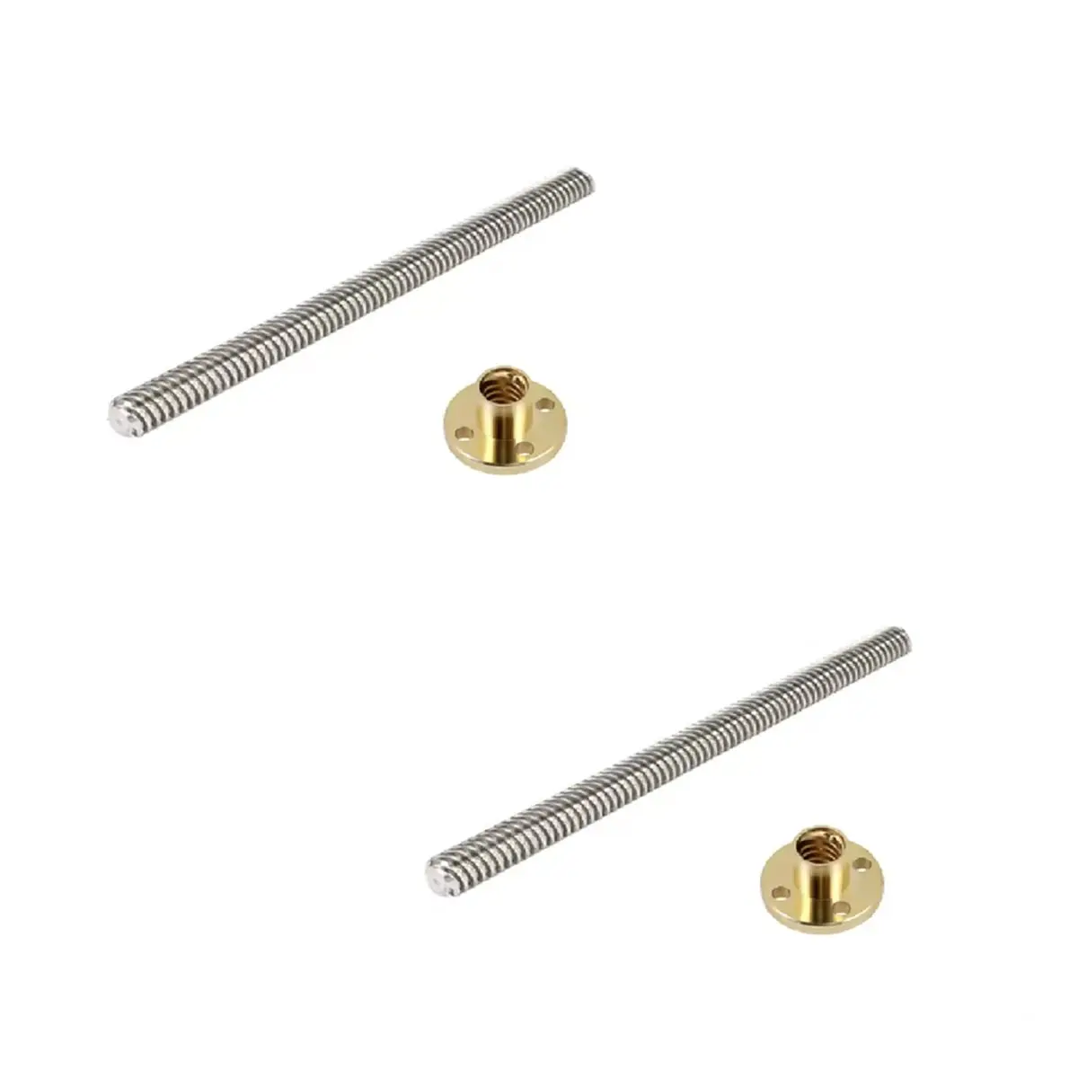 150mm T8 Lead Screw High 8mm Lead 2mm Pitch CNC Router Smooth Low Noise for 3D Printer