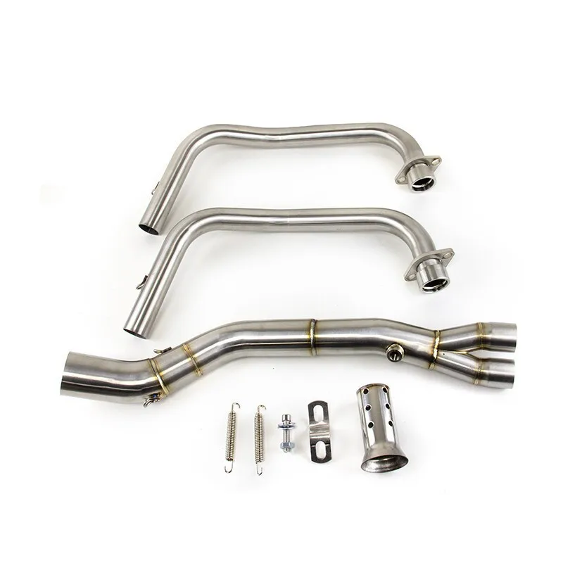 لياماها YZF R3 2015-2025 MT-03 النظام الكامل الأزرق الخمار العادم رأس الأنابيب أنظمة العادم أنابيب العادم