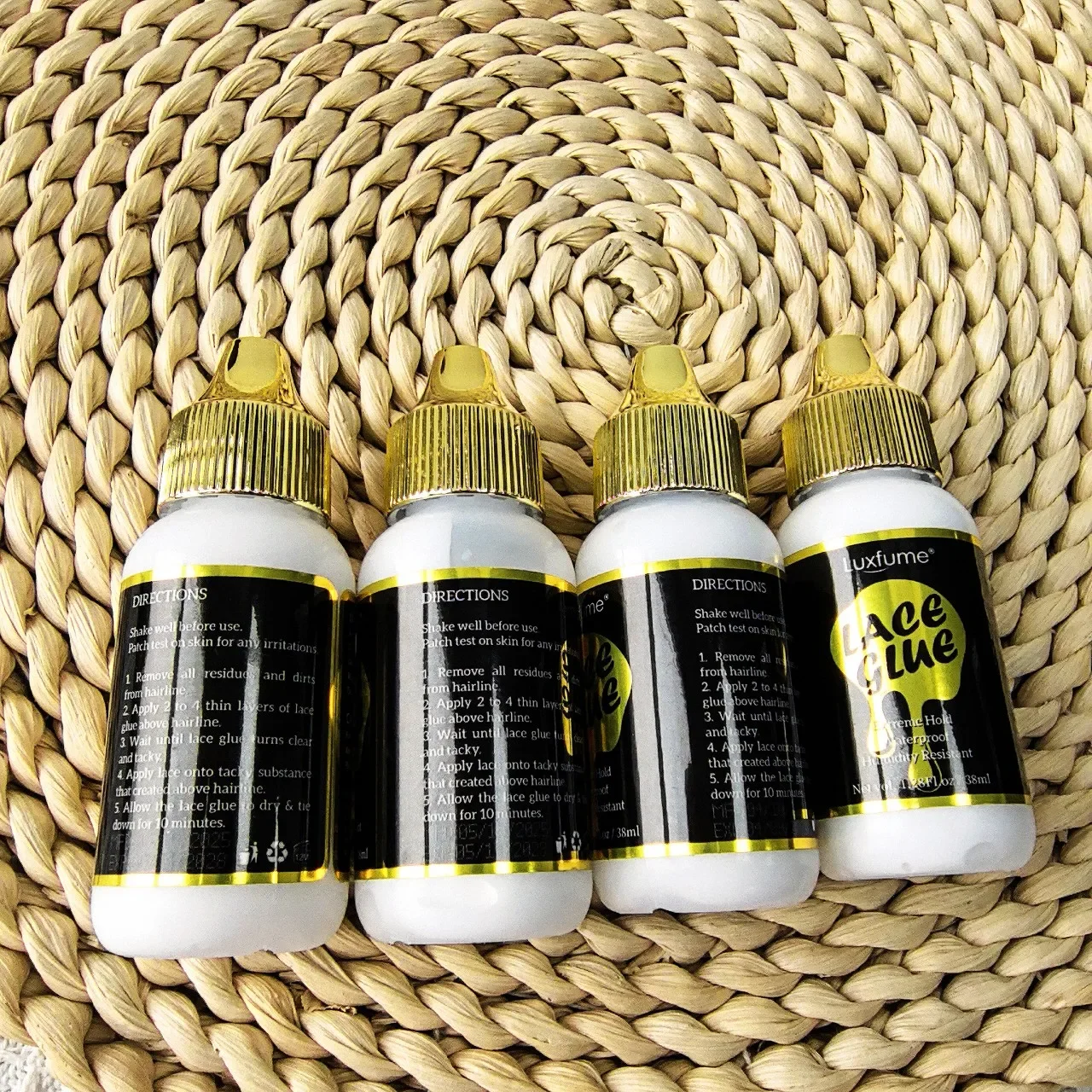 

Wig Adhesive Bold Hold Lace Glue for Wigs Extreme Hold Hair Replacement Adhesive for Toupee Systems+HD Wig Caps Stocking Caps