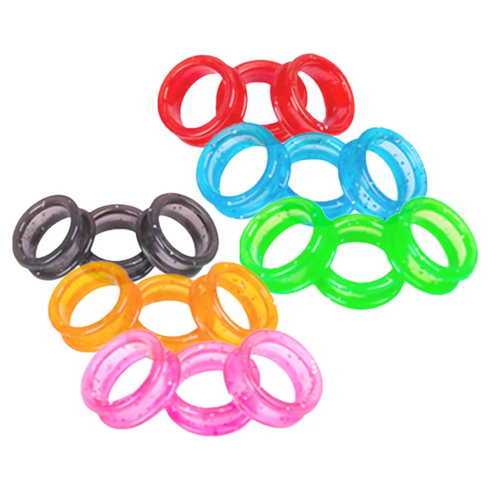 

18Pcs Silicone Finger Rings for Scissors Comfortable Flexible Anti-Skid Finger Protectors for Hair Styling Pet Grooming