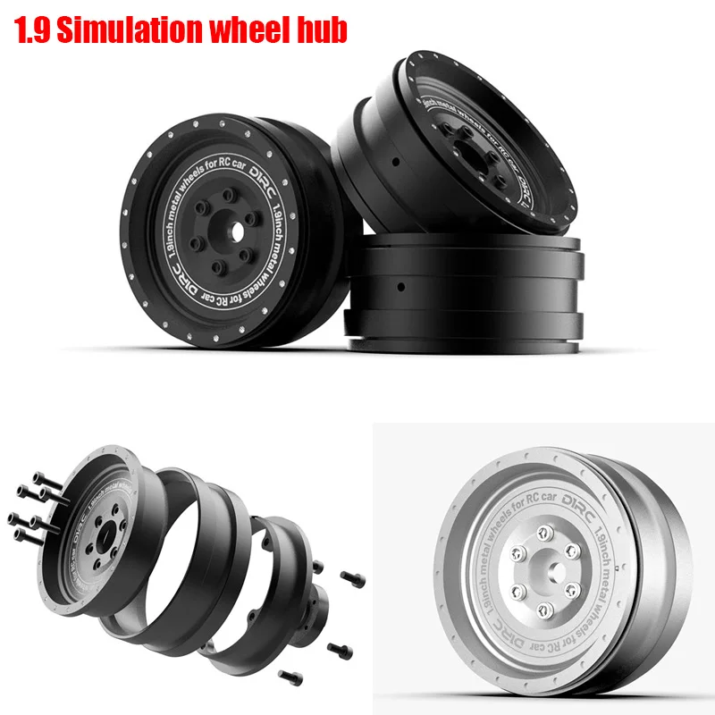 

1.9 Inch Large Metal Simulation Wheels for 1/10 RC Crawler Car Traxxas TRX4 Defender Bronco AXIAL SCX10 RC4WD D90 Upgrade Parts