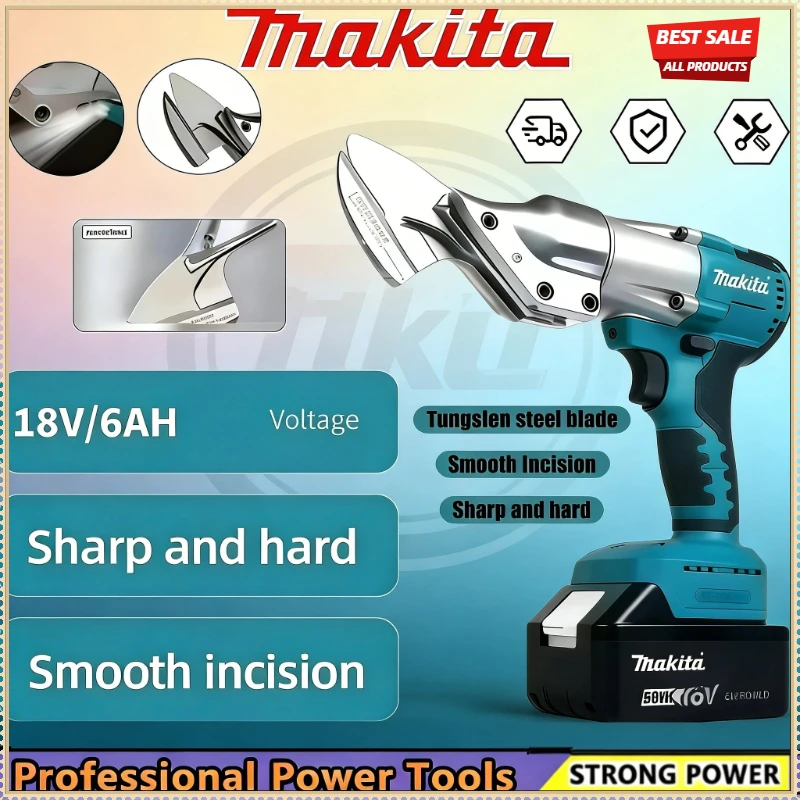 forbici-elettriche-ricaricabili-makita-utensile-da-taglio-senza-fili-per-lavorazione-di-lamiere-e-lastre-sottili