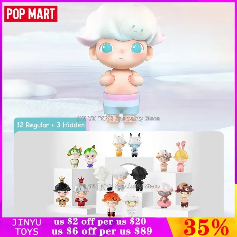 POP MART Dimoo Retro Series Blind Box Toy Guess Bag Confirm Style Cute Anime Figurine Designer Doll Girl Birthday Surprise Gifts