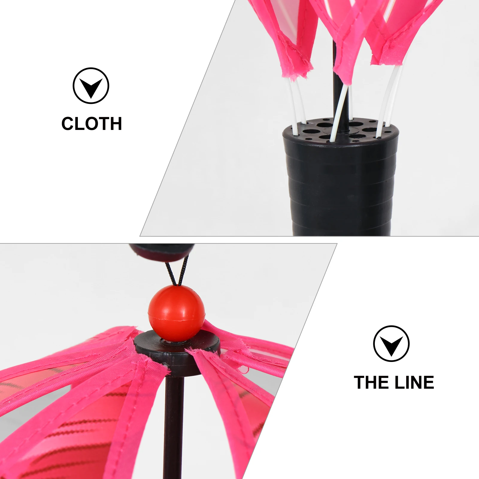 

2 Pcs Windmill Decoration Rainbow Balloons Windsock Hot Air Garland Cloth Hanging Decorations